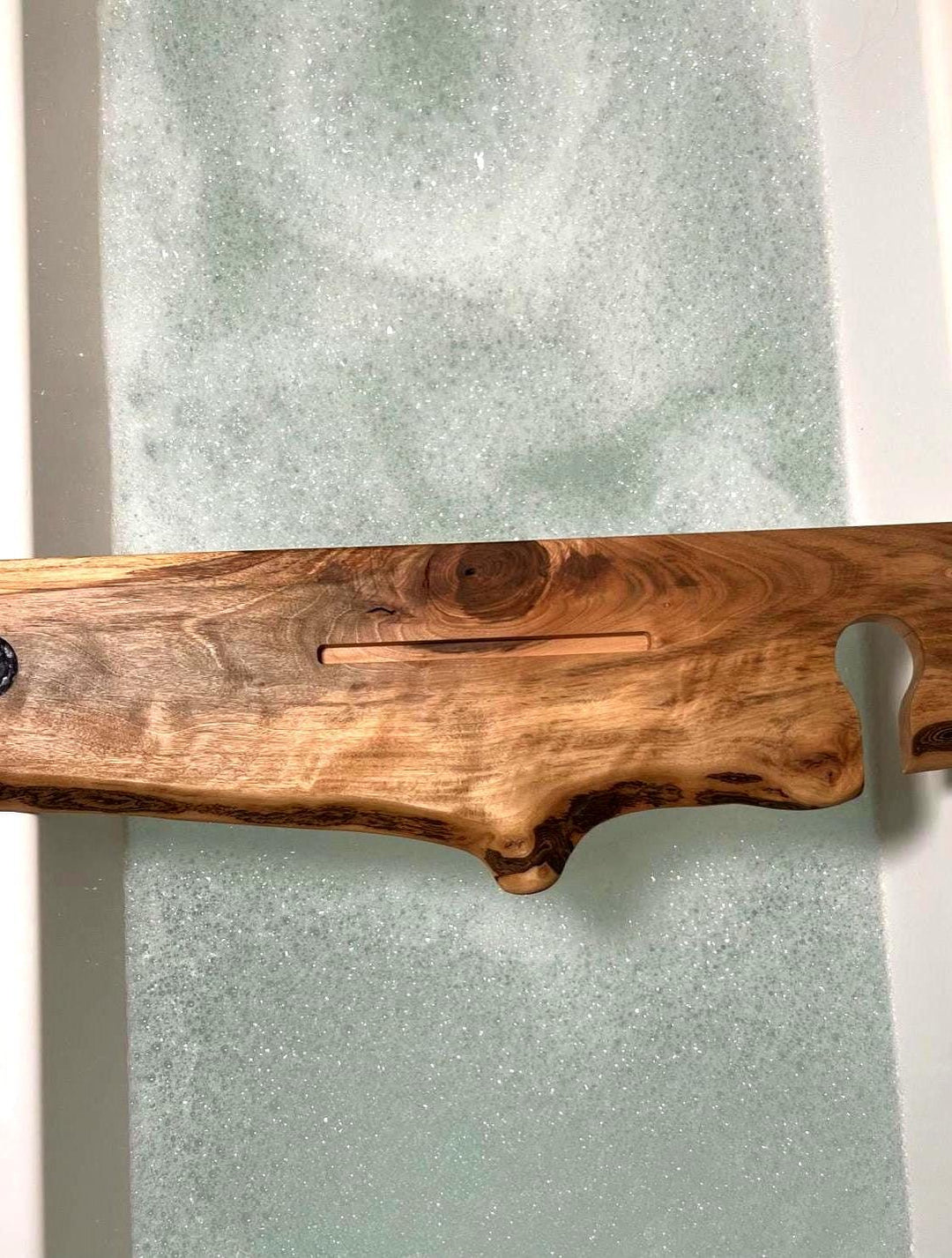 The Lunar Flow Board β Handmade Walnut Bath Tray