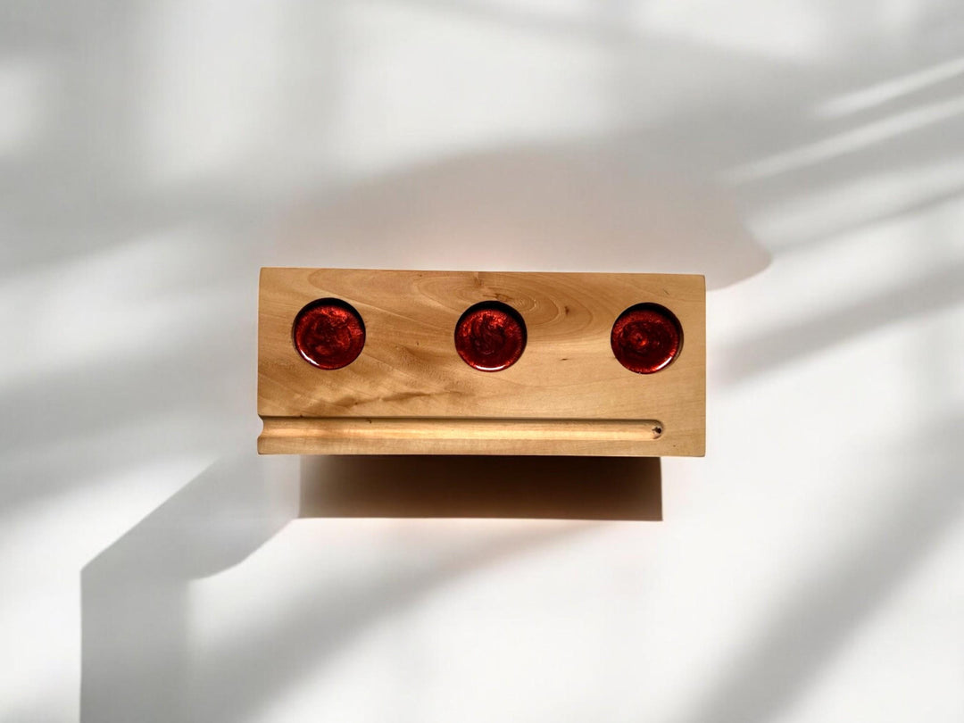 Handmade Wooden Incense Stick and Candle Holder – Minimalist Tray for Meditation, Relaxation, and Home Décor You Never Knew You Needed!"