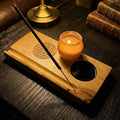 Engraved Mandala Incense Board - Wood vibes only
