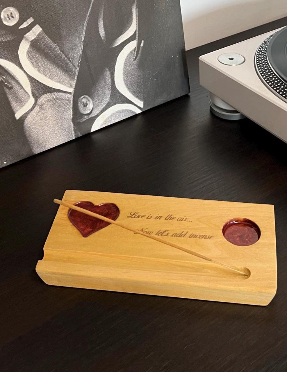 Handmade wooden incense board