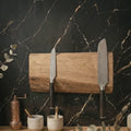 magnetic knife rack made of oak